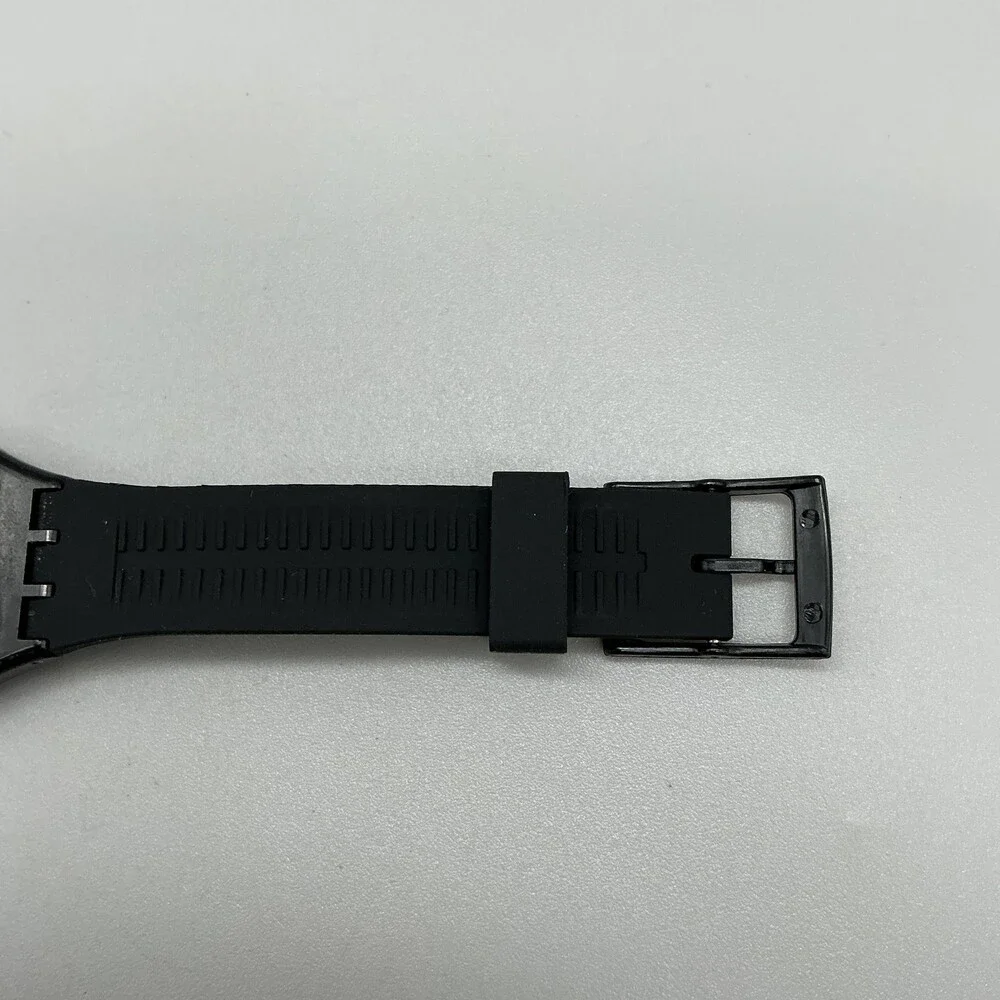 Swatch 1920 Mens Watch 34mm Black Dial Retro GB275 Swiss Analog New Battery